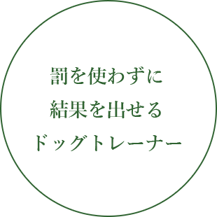 罰を使わずに結果を出せるドッグトレーナー